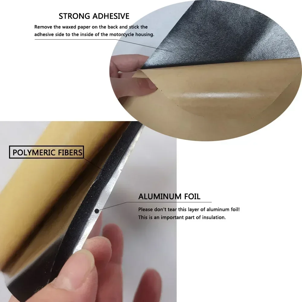 For Honda CBR900RR CBR954RR 2002-2003 Motorcycle Heat Shield Mat Pre-Cut Belly Fairing Insulation Protection Accessories 4
