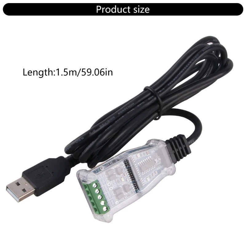 Cable adaptador módulo serie USB a RS485 con chip FT232RL Cable comunicación convertidor bloque terminales USB a