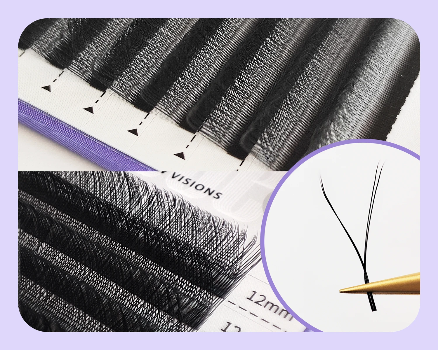 SEEDEW 0,07mm Y-Form Wimpern 5 Packungen/Set Make-up Maquiagem YY Handgewebte Premium Weiche Leichte Natürliche Private Label Großhandel – Detail 10