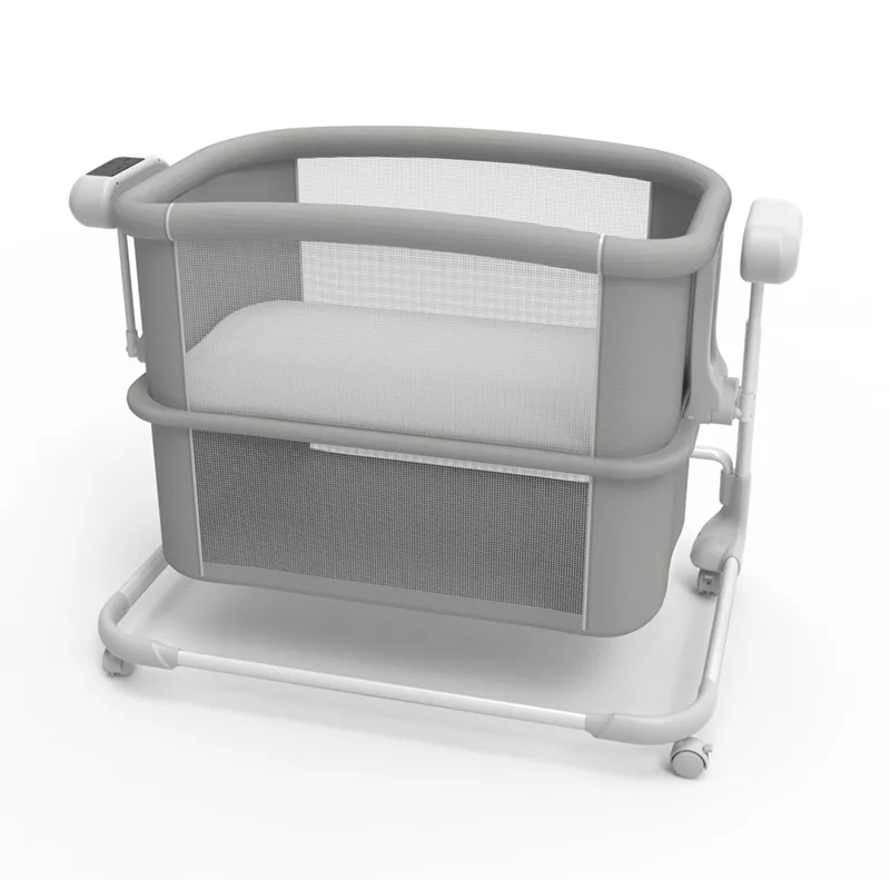 سلة نوم مهد كهربائي للأطفال، سرير مهد متعدد الوظائف، نوم حديثي الولادة، قطعة أثرية يهز تلقائيًا، آمن ومريح #4