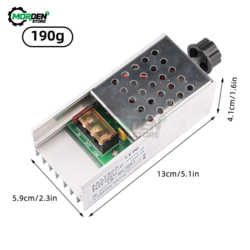 AC 220V 6000W 25A Speed Controller High Power SCR Voltage Regulator Dimmer Switch Speed Temperature Control Thermostat