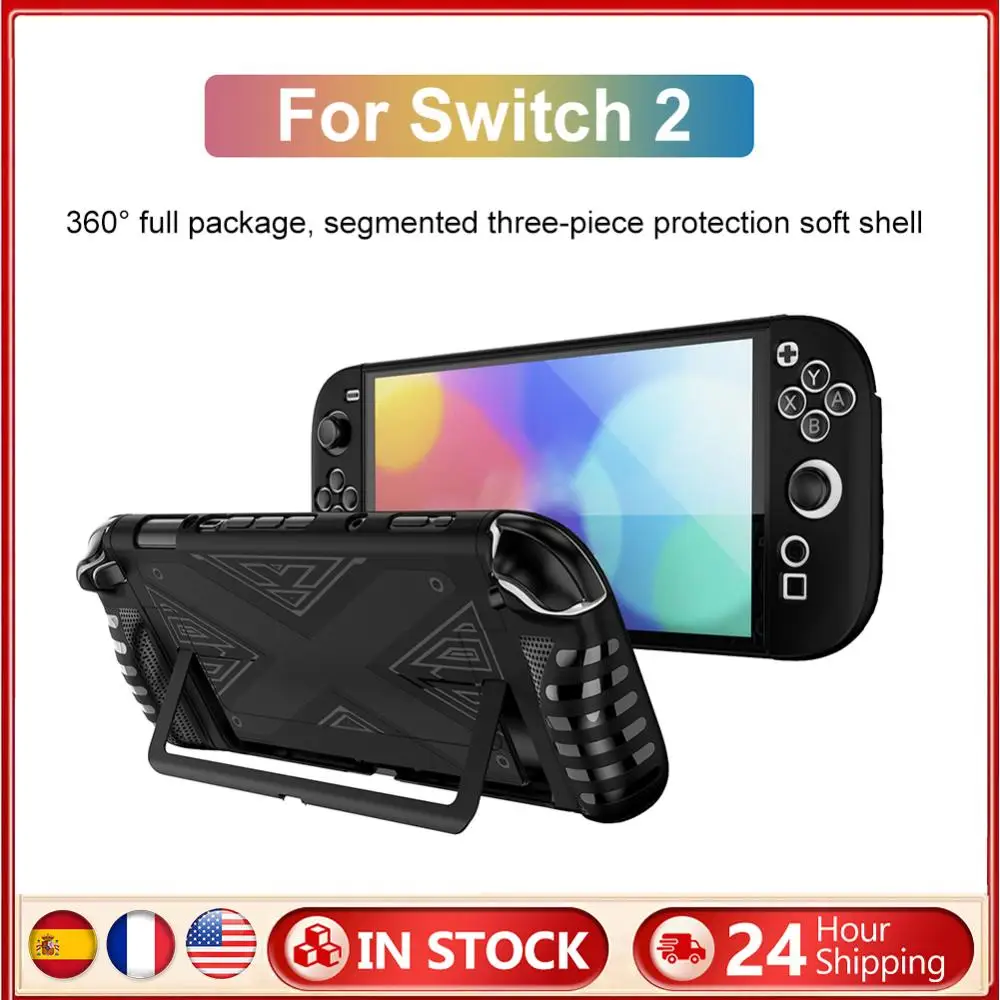 Étui en TPU pour Console Nintendo Switch 2, poignée ergonomique, housse de protection antichoc, accessoires de jeu