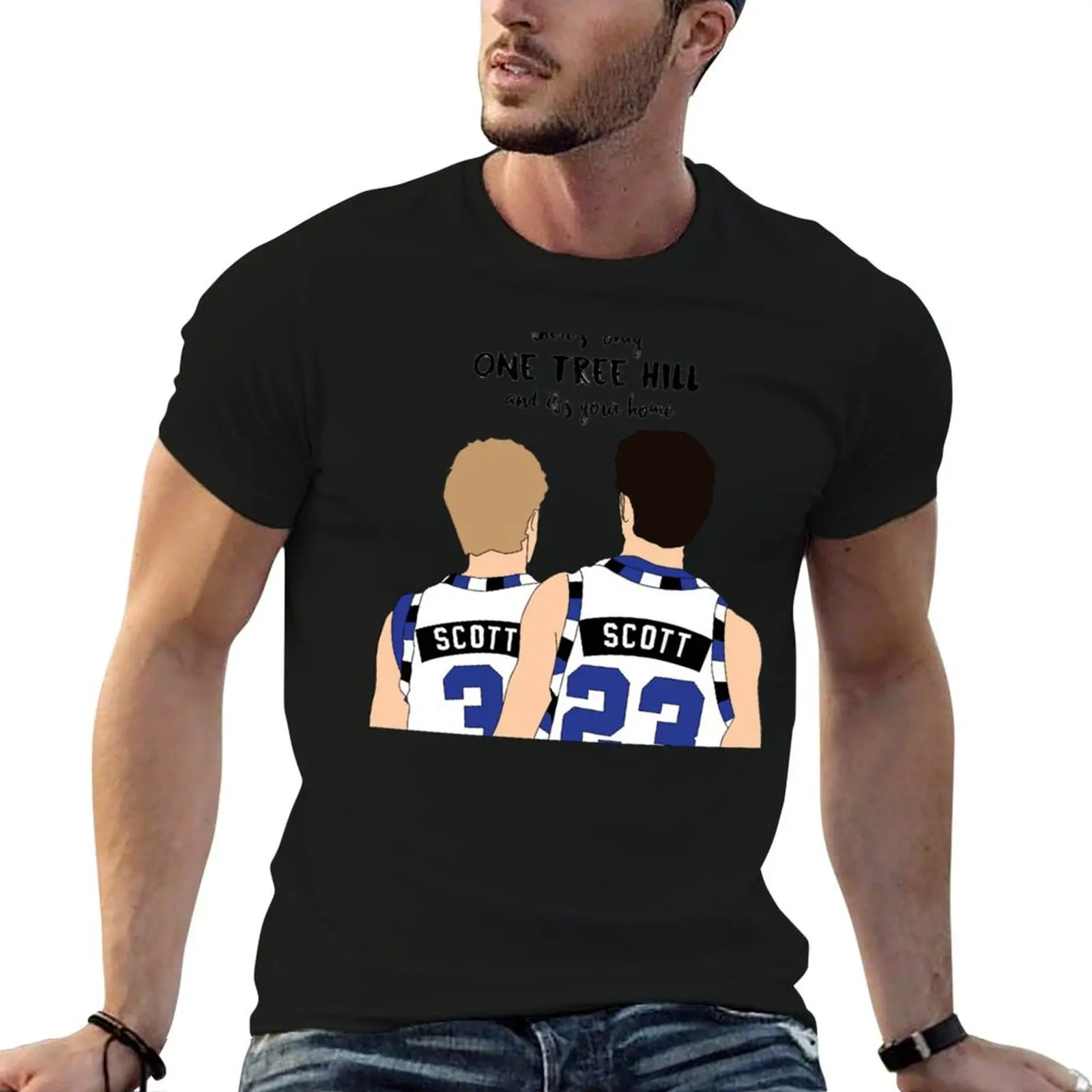 

There_s only one tree hill, and it_s your home T-Shirt man t shirt summer t shirts for man cotton man tshirt T-shirt