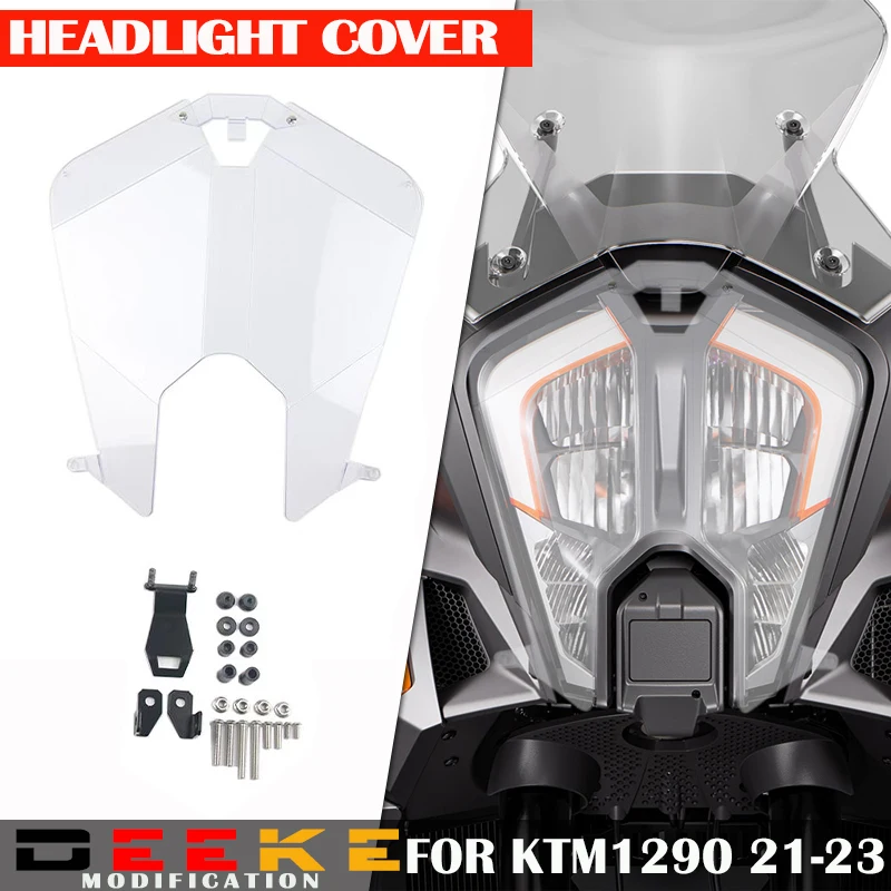 NEW For 1290 Super Adventure ADV R S 2021 2022 - Motorcycle Front Head Light Protection Acrylic Headlight Protector Guard Cover