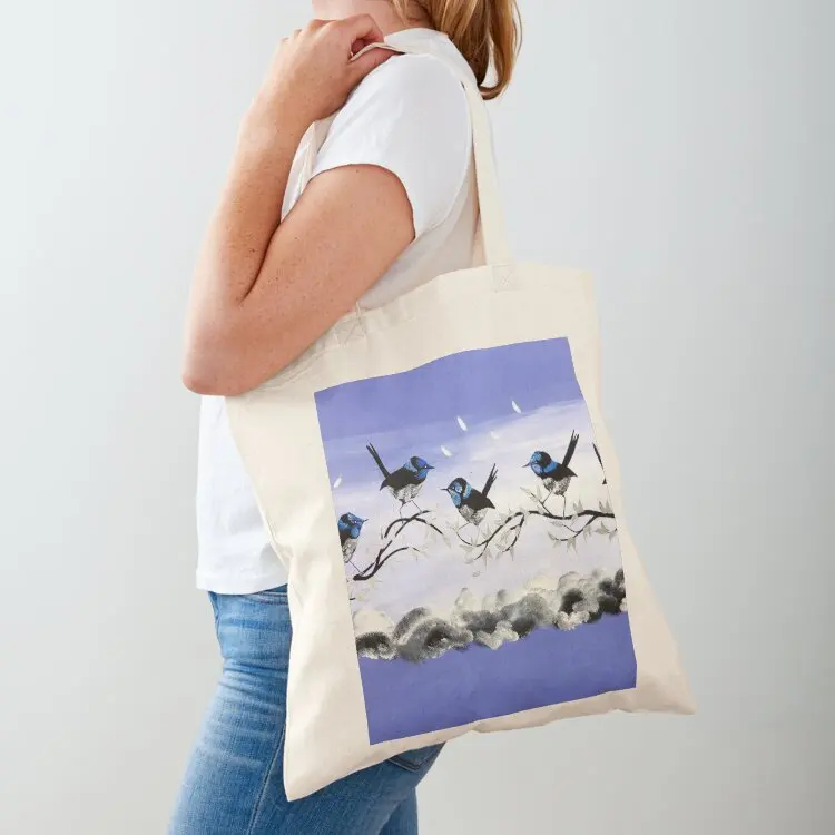 

Light Purple and Grey with Black Tote Bag custom fabric bag supermarket folding bag cloth woman reusable shopping bags