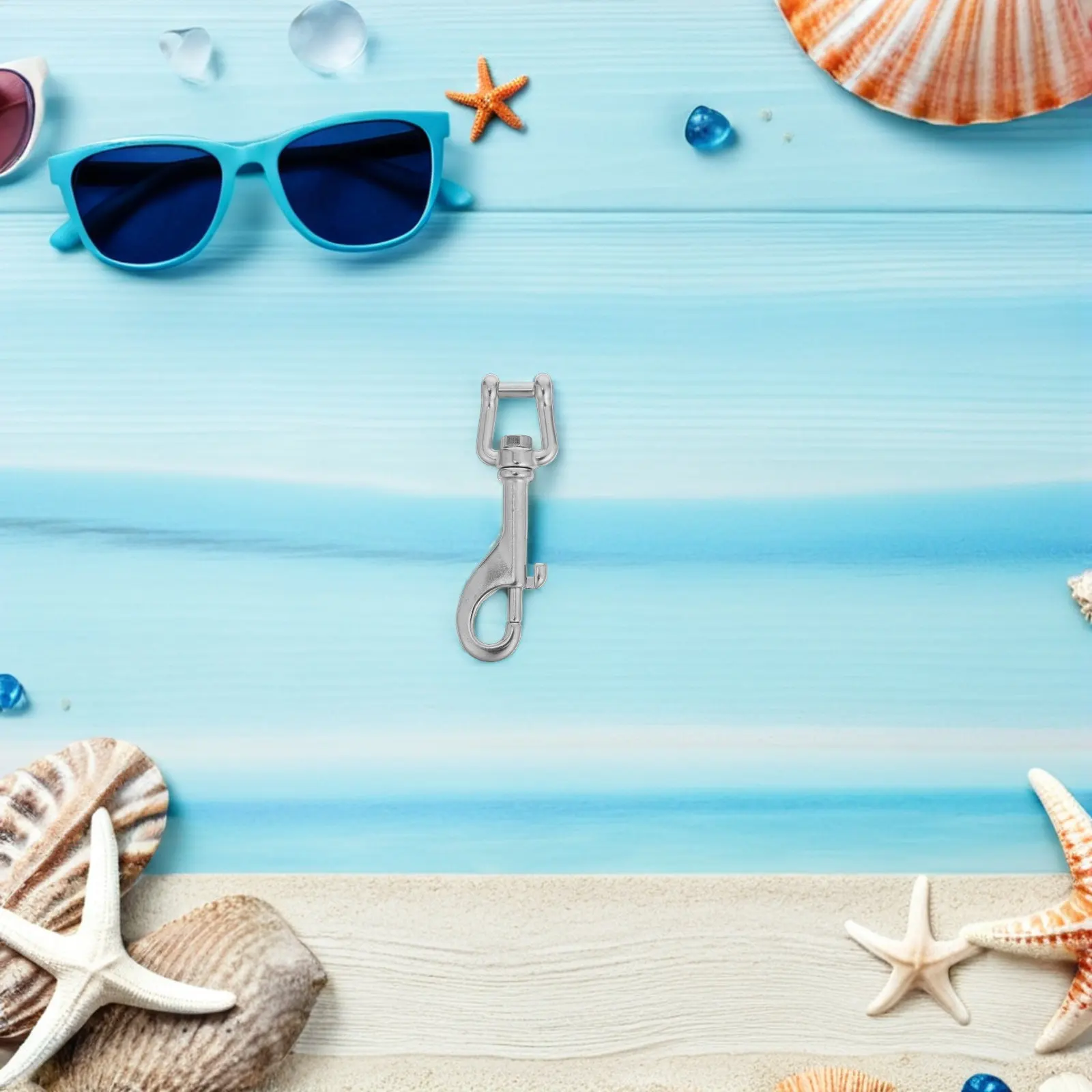 

Marine Grade Stainless Steel Diving Hook 4 Inch Heavy Duty Bolt Snap Single Ended Swivel Clip Quick Release Scuba Diving