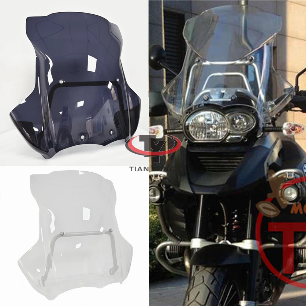 Windshield with Support Frame Raise Spoiler Motorcycle For BMW R1200GS R1200 GS Adventure 2005-2012 Windscreens Wind Deflectore