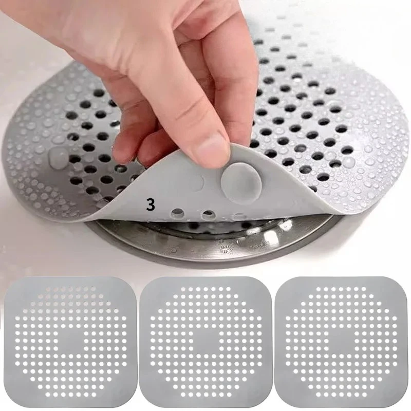 1PC Sewer Silicone Bathroom Floor Bathtub WaterFilter Home Accessories  drain hair catcher，Suitable for kitchen and shower room