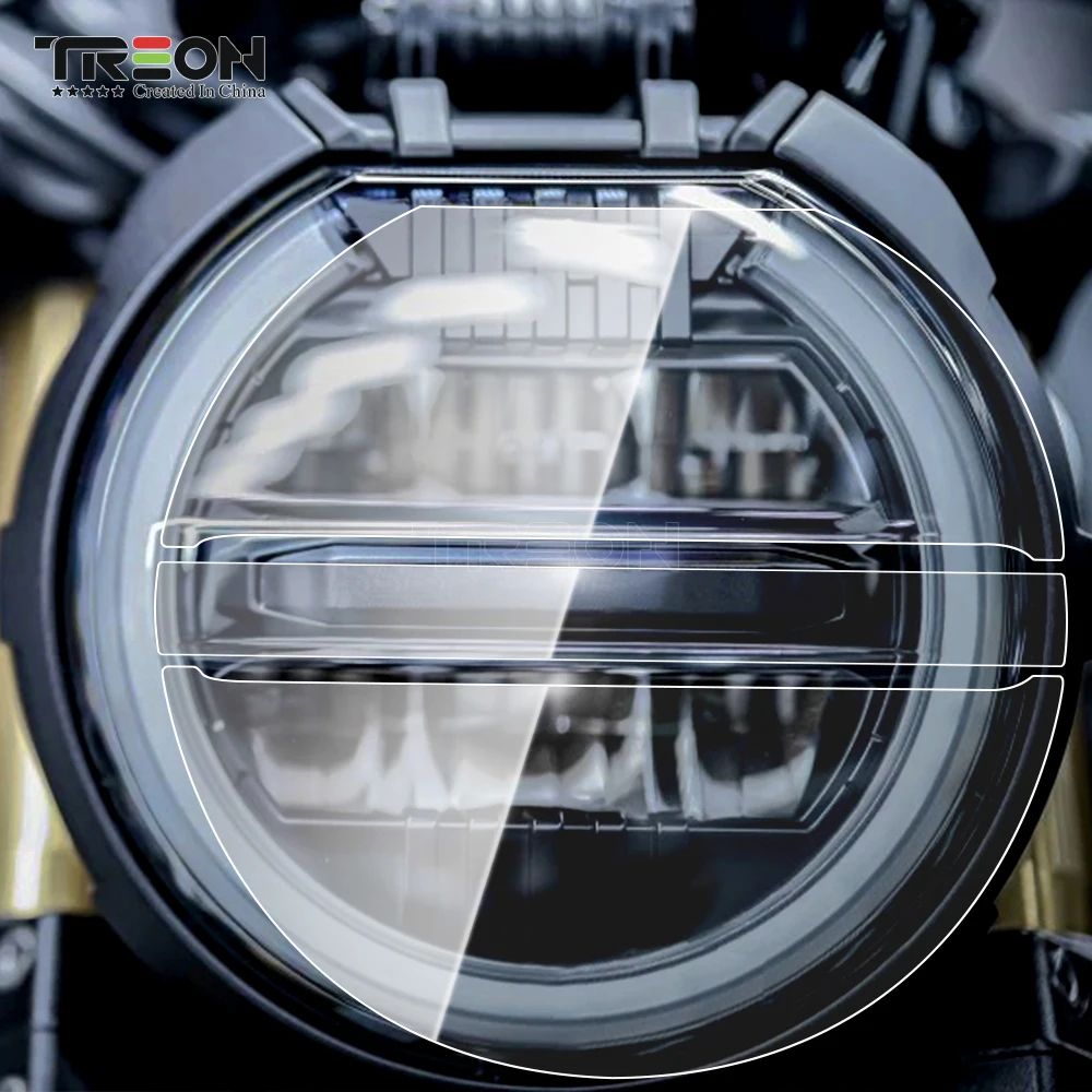 For Honda CB650R 2019-2023 Motorcycle Headlight Protector Headlight HD film Anti-scratch protection TPU Sticker Accessories