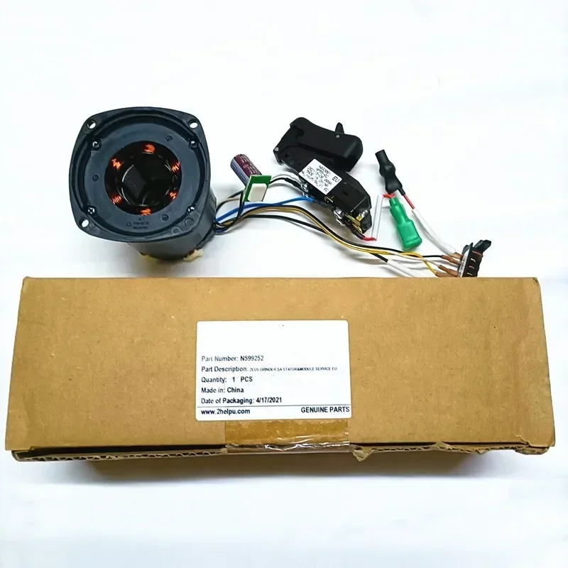 Motor e interruptor para DEWALT DCG414, montaje de Motor de interruptor Original, N508008, N599252, N455889, N484568, DC 60V