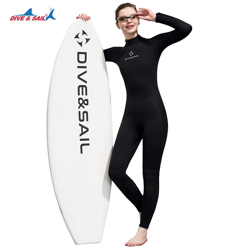 

Women's Mens Full Wetsuit 3mm Neoprene Back Zipper Swimming Surfing Diving Snorkeling Wet Suits Cold Water Long Sleeve Thermal