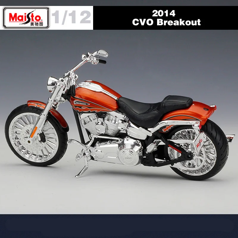 Maisto 1:12 Harley 2014 CVO BREAKOUT Alloy Racing Motorcycle Model Simulation Metal Street Motorcycle Model Childrens Toys Gifts