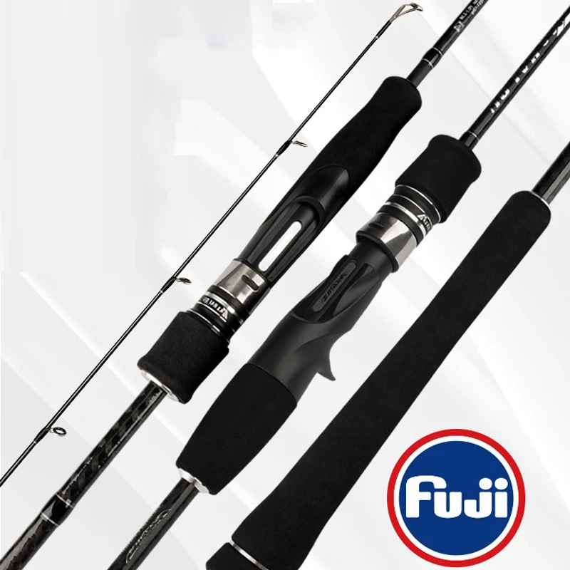 

AI-SHOUYU New Slow Jigging Fishing Rod 1.5 Section 1.83m/1.91m Spinning Casting Carbon Fiber FUJI Solid Tip Deep Sea Fishing Rod