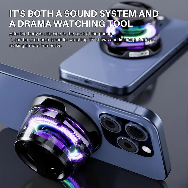 Magnetic Mini Smart light Audio Bluetooth Speaker, G200 5W  Speakers Wireless with Bluetooth 5.3, RGB Light, Game Mode, 7H Playt image 2