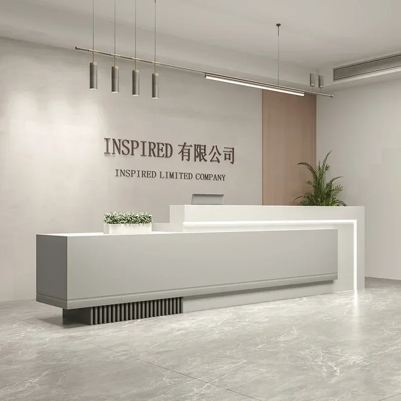 Beauty Center Grocery Store Counter Restaurant Front Desk Table Beauty Salon Modern Organizers Mostrador Entrance Hall Furniture