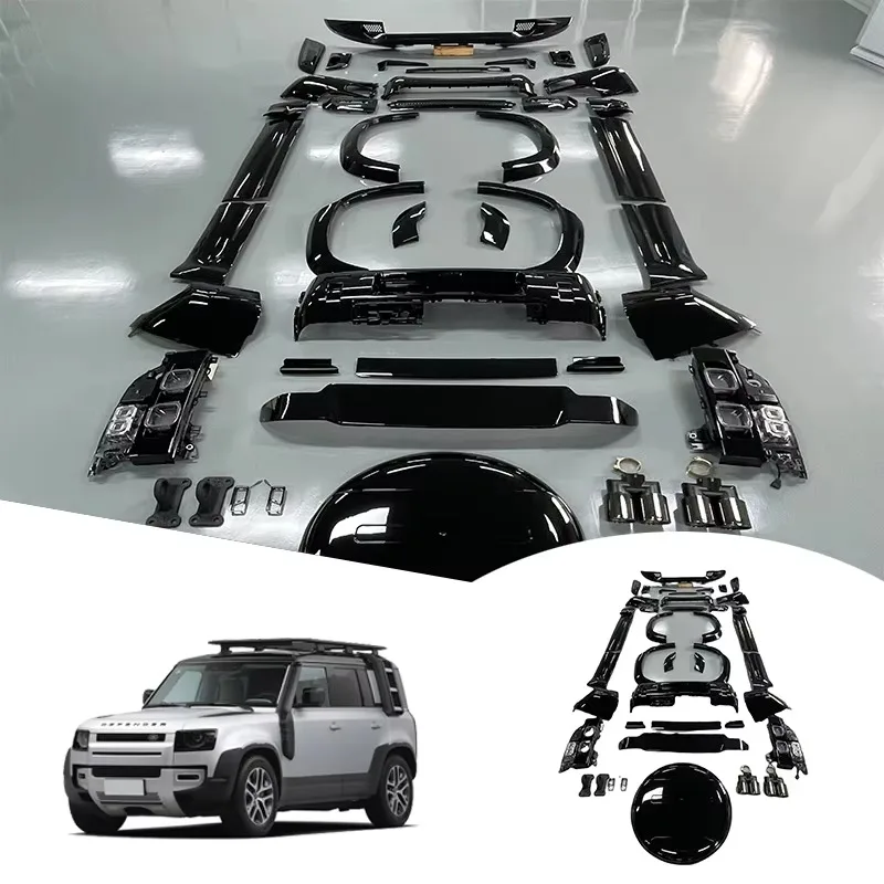 

Car Accessories Ladder Side Step Box Spoiler Bumper Spare Tire Cover for Defender 90 110 2022 2023 2024 Body Kits