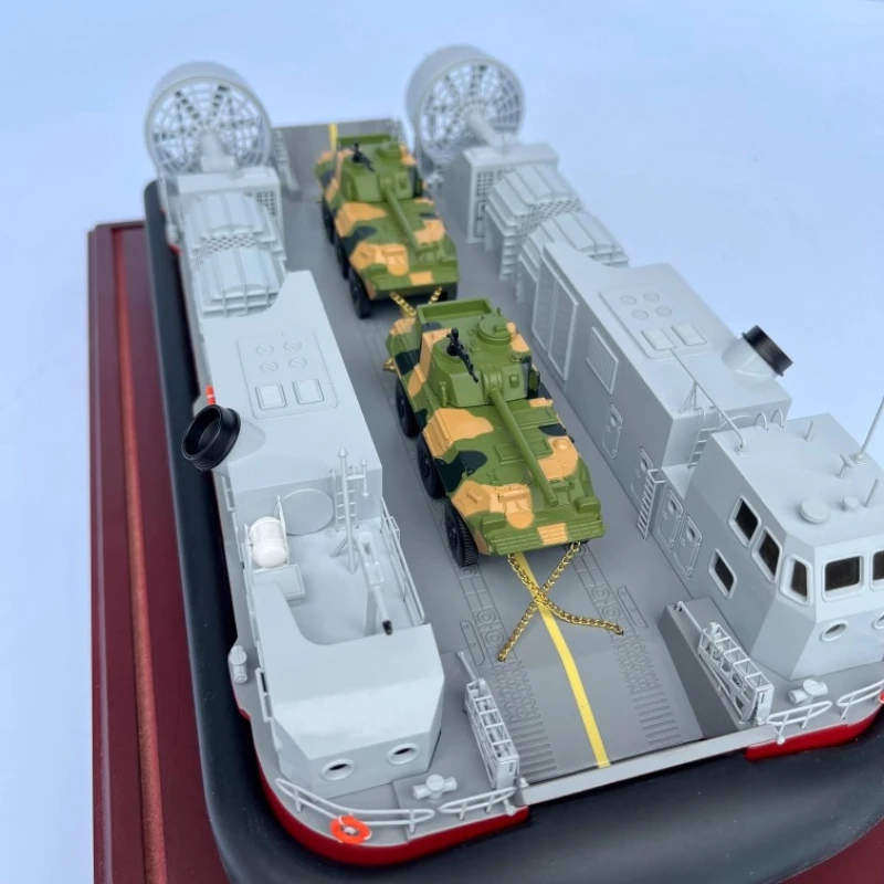 41 سنتيمتر وسادة هوائية الهبوط الحرفية نموذج سبيكة الانتهاء من نموذج باخرة جمع قارب هدية ديكور المنزل مع غطاء غبار