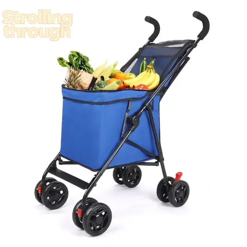 

Легкая портативная складная тележка для покупок, тележка-прицеп, тележка для кемпинга, тележка для перевозки товаров, тележка для экспресс-доставки