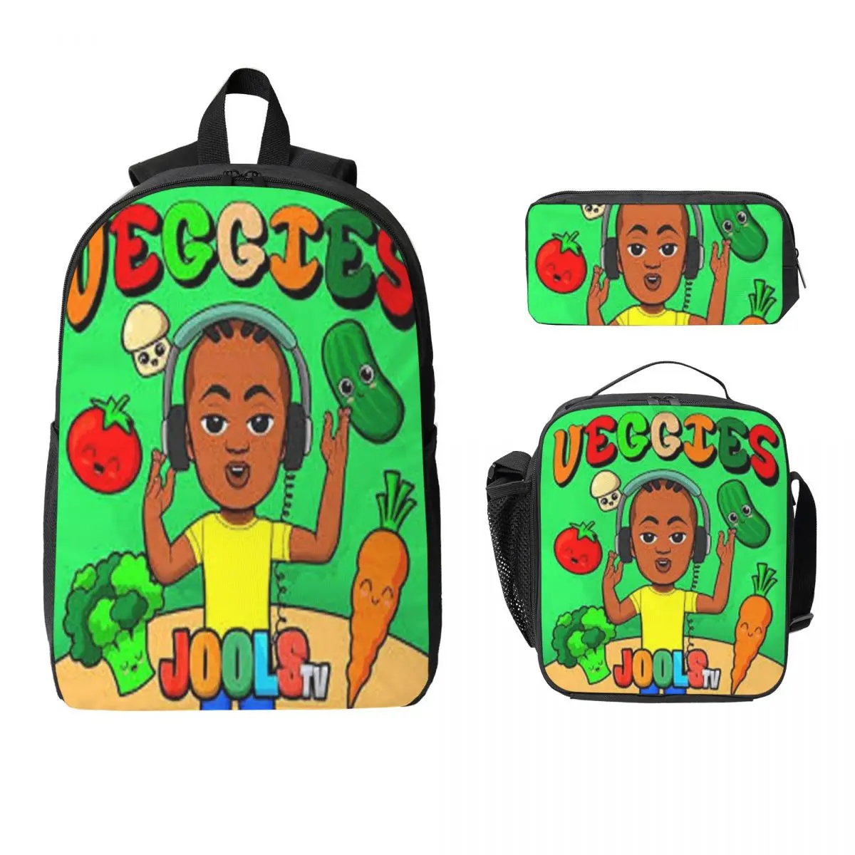 

Рюкзак Joos TV с мультяшным принтом, ланч-бокс и пенал для мальчиков и девочек, набор для детского сада и школы