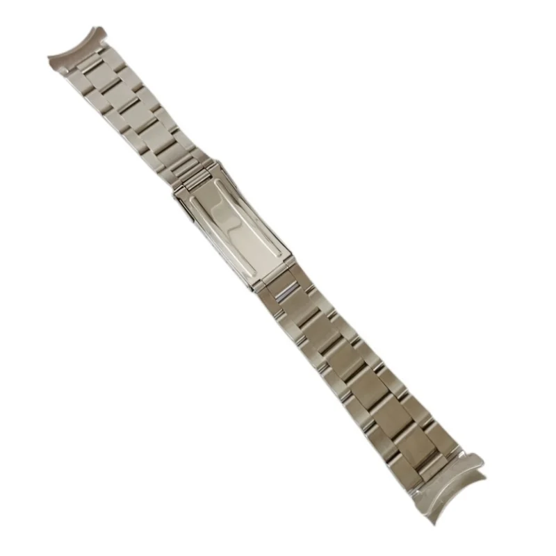 Fit For Vintage RLX 20mm Replacement Stainless Steel Oyster Curved End Watch Band Bracelet Strap For Rolex Watch