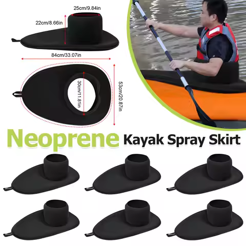 4.0 Neoprene Kayak Spray Skirt Waterproof Marine Cockpit Cover Universal Canoe Skirt Cover Spray Deck Water Sports Accessories