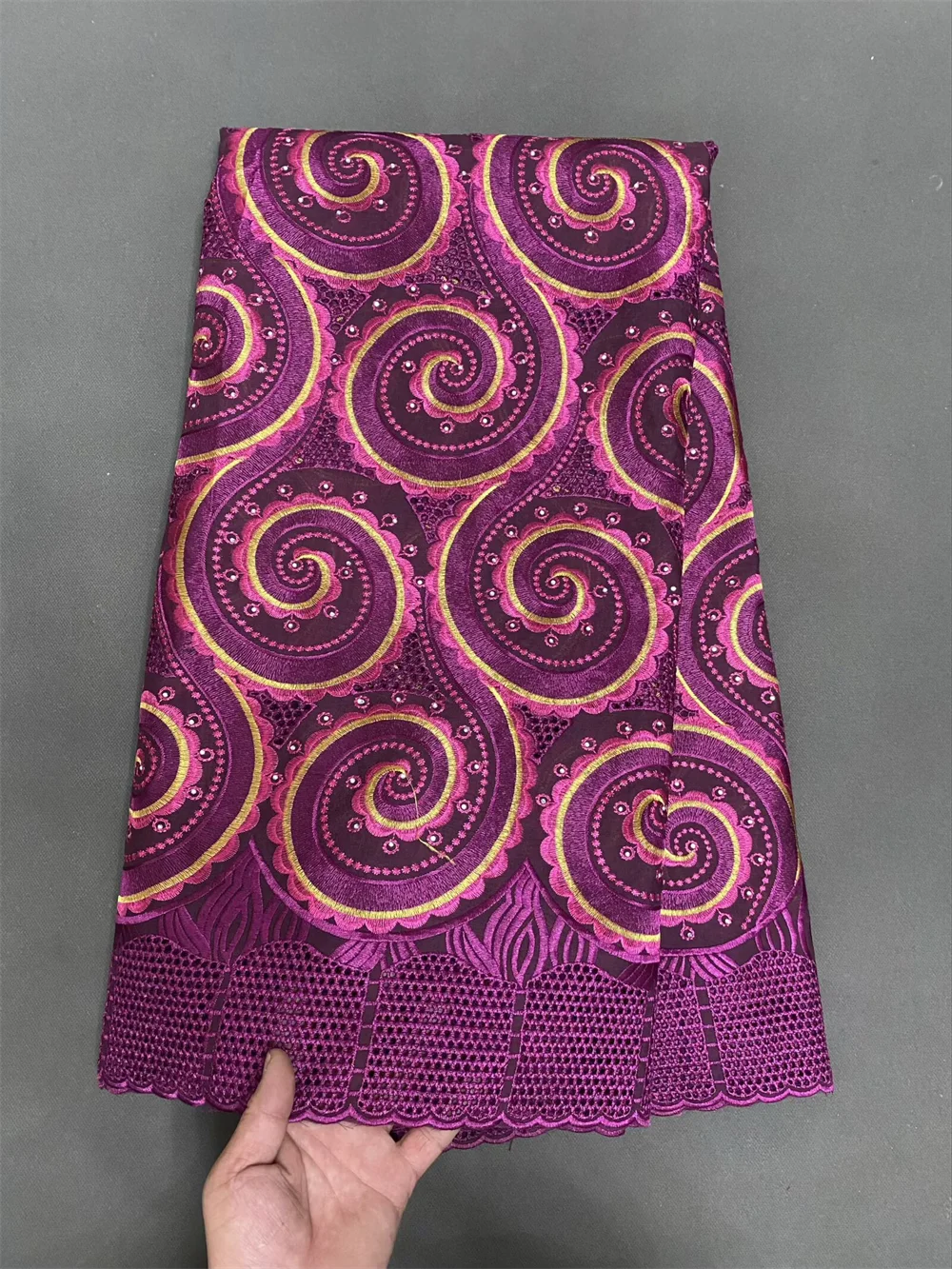 

African Swiss Voile Lace 3D Flower Nigerian Embroidery Guipure Quality Water Soluble Fabric for Crafting And Sewing Projects