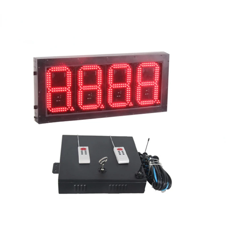 Waterproof Wireless LED Gas Price Digital Sign 8inch Red LED Display Board Price Gas Station LED Price Sign Board