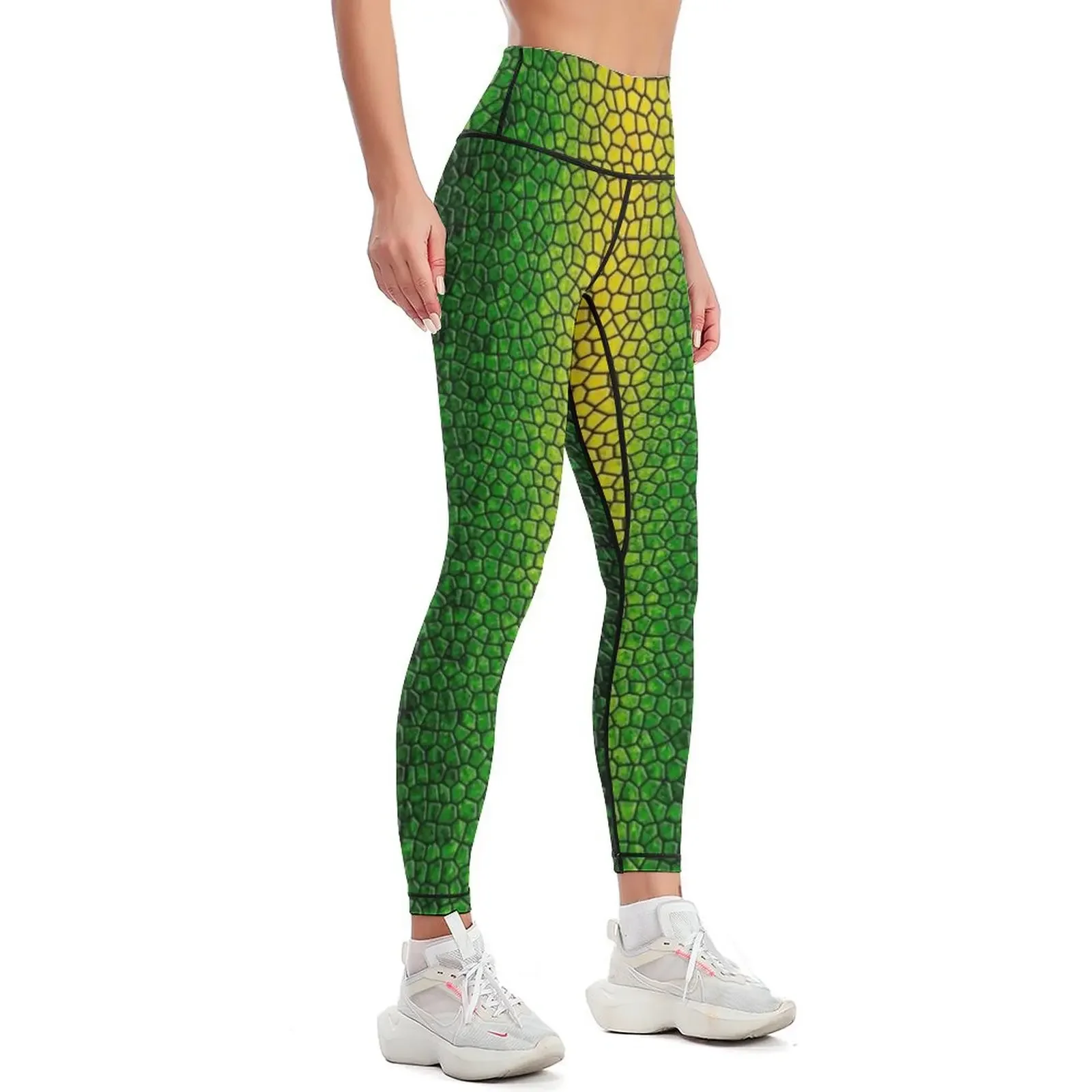 Green Dragon Scale Leggings active wear sports for sports woman gym sports for gym Womens Leggings