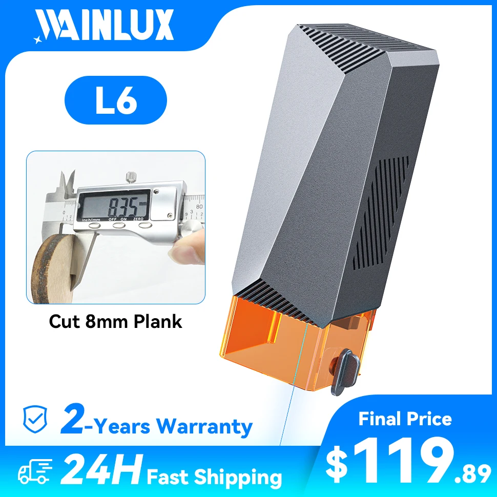 

WAINLUX 5.5W/10W Laser Module 450nm TTL Blue Light Laser Engraver Head For Laser Engraving Cutting Machine CNC DIY Tools