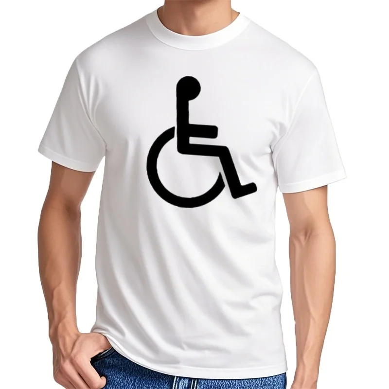Camiseta de algodón de S-5Xl para discapacitados, camiseta de talla grande, camiseta para discapacitados, camiseta har