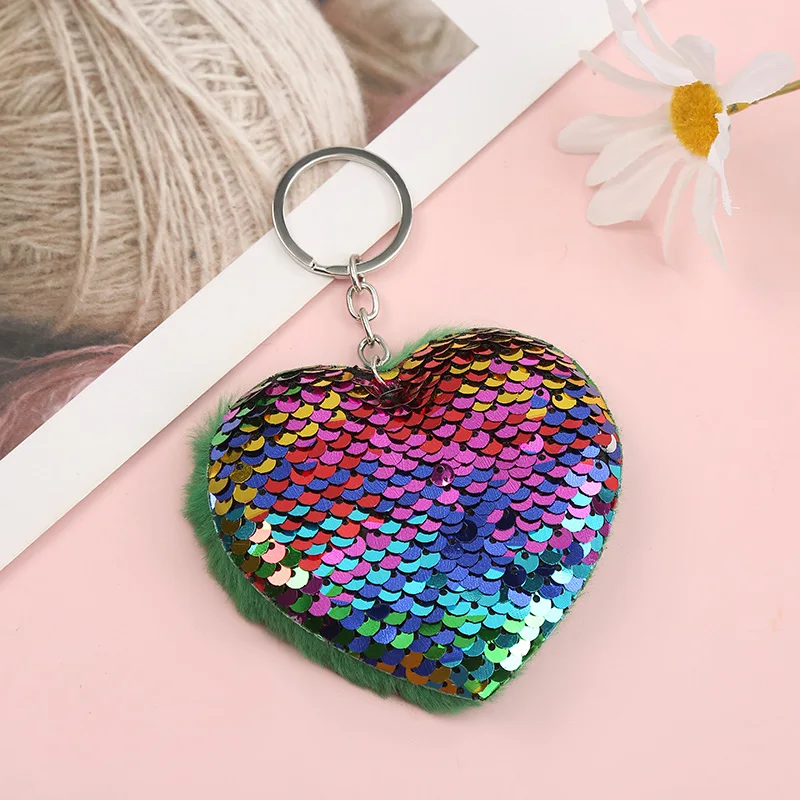 Atacado Sequins Glossy Plush Pendant, Acessórios para saco, Stuffed Gift Keychain, Depósito primeiro para obter desconto, 1000pcs por lote