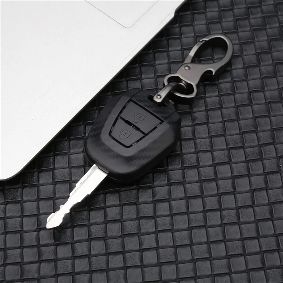 Car Key Case Cover For Isuzu D Max Mu-x V-Cross Truck 2 Button Car  Accessories Car-Styling Holder Shell Keychain Protection