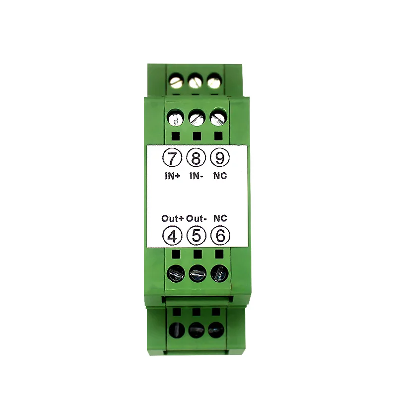 One in, one out DC current and voltage isolator/transmitter 4-20mA signal amplifier conditioner DIN11