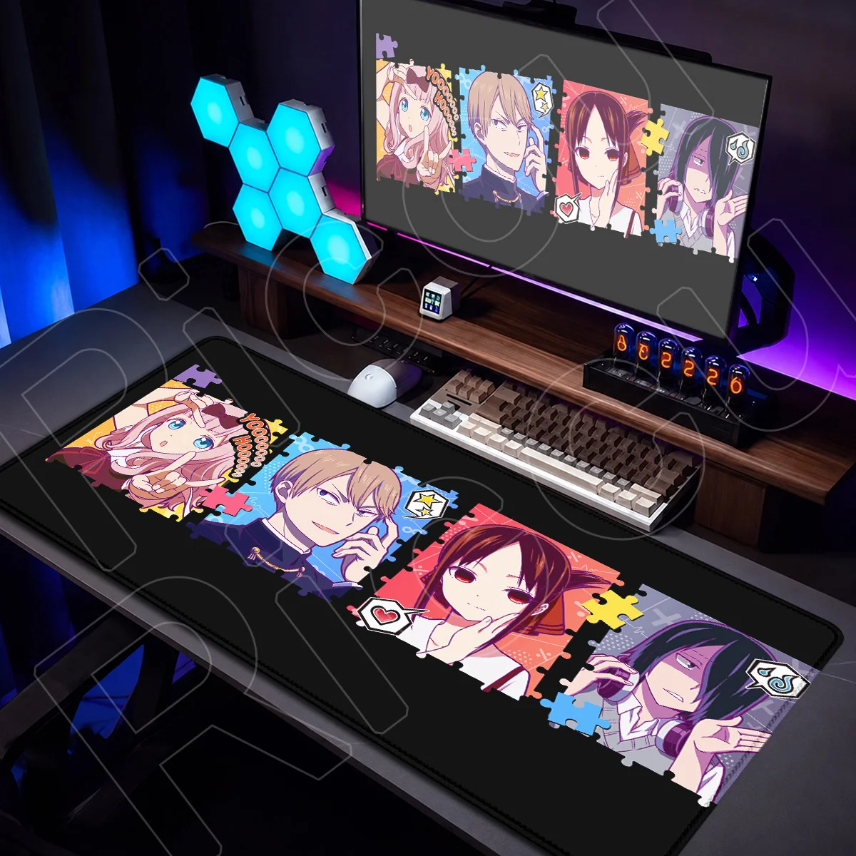 E-Sports Gamer Laptop Rutschfester Tastatur-Desktop-Teppich Kaguya Sama Love Is War Kawaii Mädchen Kaguya Shinomiya Großes Anime-Mauspad – Detail 16