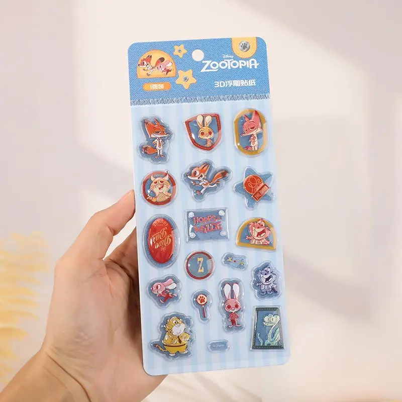 

Новая 3D рельефная наклейка Disney Zootopia, милая наклейка для девочек и мальчиков, зеркальный чехол для телефона ручной работы, украшение для чемодана, подарок для вечеринки