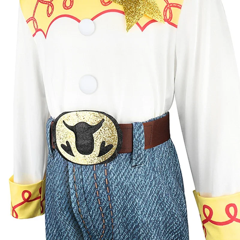 2 Stile Mädchen Western Ranch Cowboy Set Langarm-Oberteil mit Kuhmuster Schlaghose Kinder Halloween Cosplay Auftrittskleidung – Detail 7