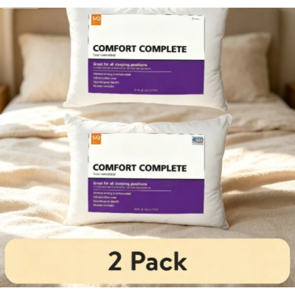 Comfort Complete Bed Pillows Set of Two