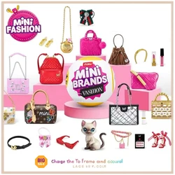 Zuru Mini Brands Toy, Original, Mystery Blind Box, Fashion Bag, Shoes, Ball Toy, 5 Surprise