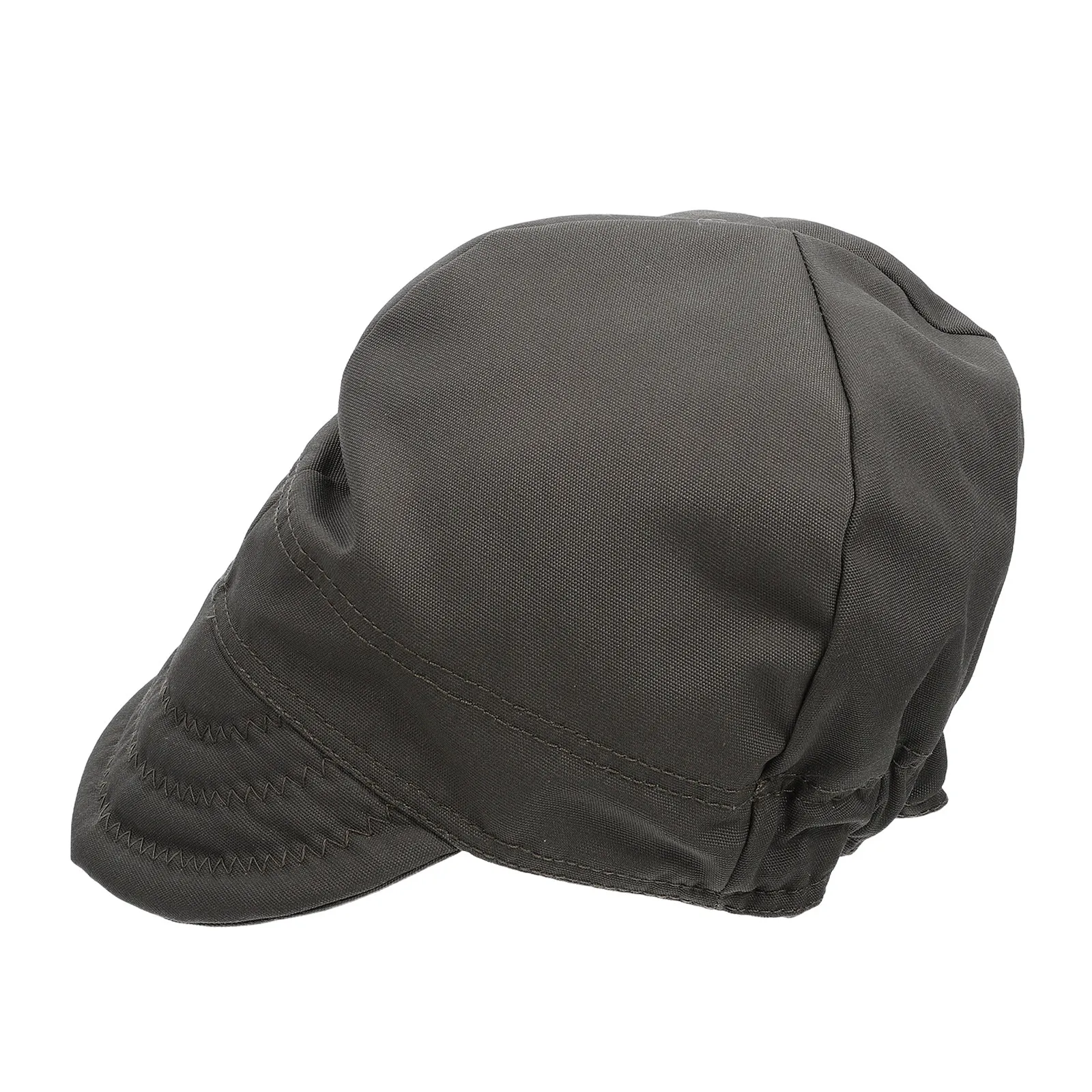 Flame Retardant Welding Cap Olive Green Lightweight Cotton Breathable Welder Cap Heat Resistant Work Hat for Mechanics