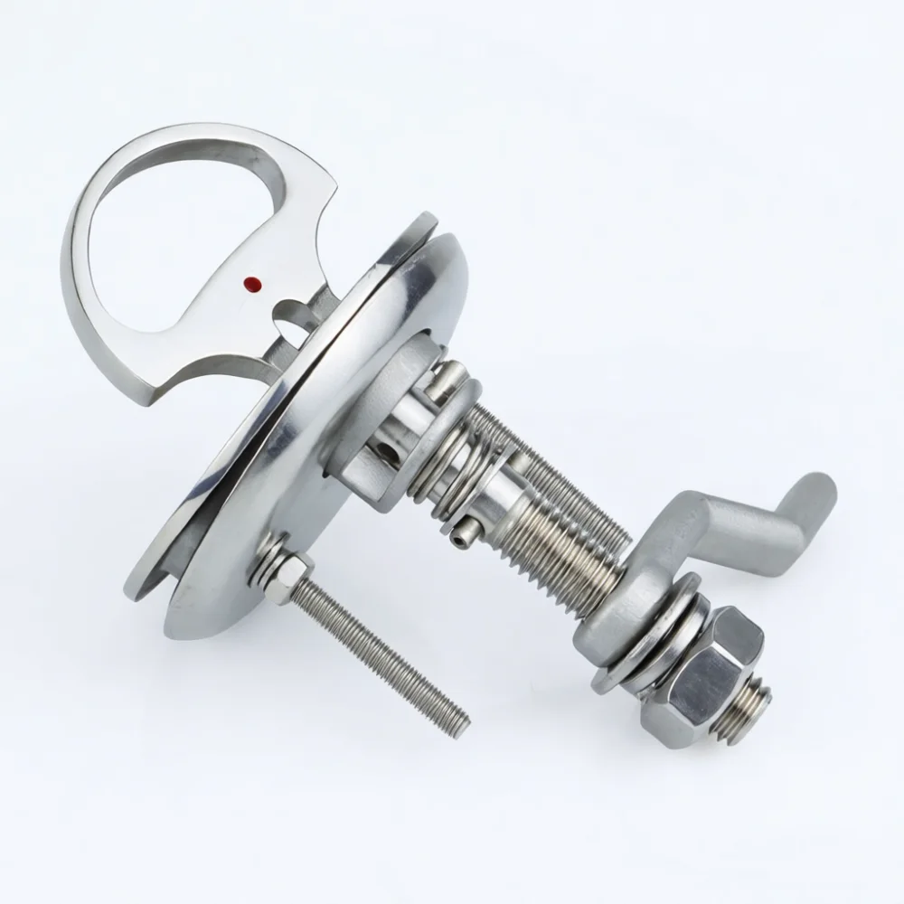 Stainless Steel Marine Hatch Latch 316 Boat Deck Lock Flush Pull Slam Handle Yacht Hardware Anticorrosive Flooring Accessory