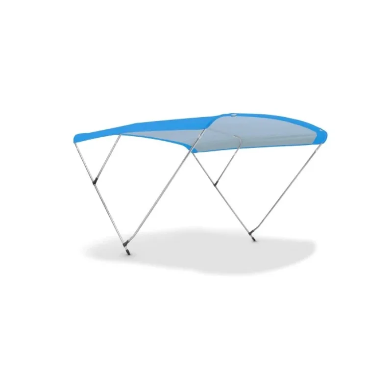 بيميني توب سبورت 3 أقواس غطاء قارب مع أنبوب من الفولاذ المقاوم للصدأ قطر 20 مم وصلات نايلون سوداء معززة من الألياف الزجاجية