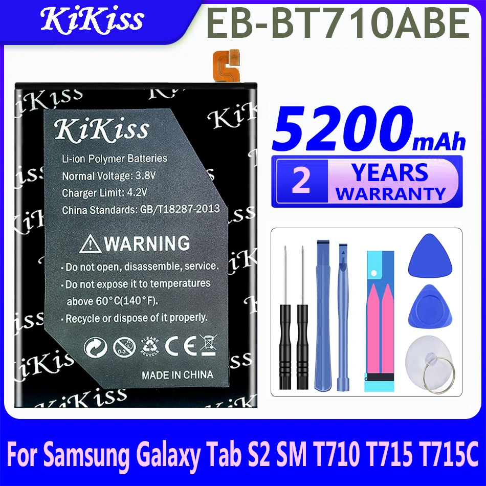 5200mAh KiKiss Powerful Battery EB-BT710ABA EB-BT710ABE for Samsung Galaxy Tab S2 8.0 TabS2 S 2 SM-T710 T713 T715 SM-T715C T719C