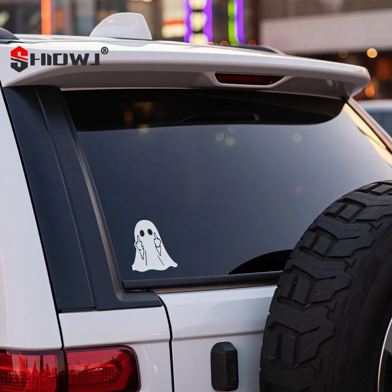 Ghost Car Sticker Waterproof For Auto Window Trunk Bumper Motorcycle Universal Exterior Halloween Vinyl Decal