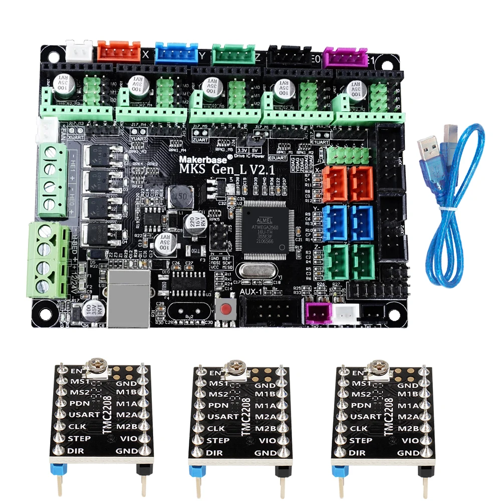 Go! MKS Gen-L V 2.1 Control Board Support 3D Printer Parts TMC2209 TMC2208 Uart Mode Gen L For Sidewinder X1 Ramps1.4