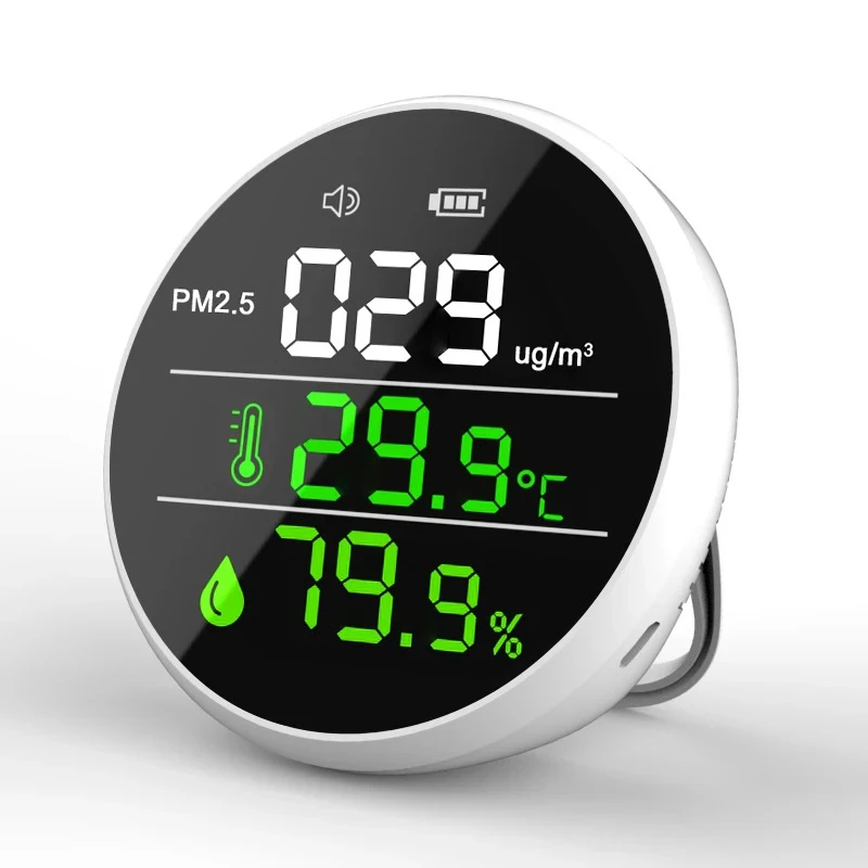 

High Precision PM2.5 Air Quality Detector Laser Sensor Digital Dust Sampler Wall Mount Desktop Air Pollution Monitor Meter