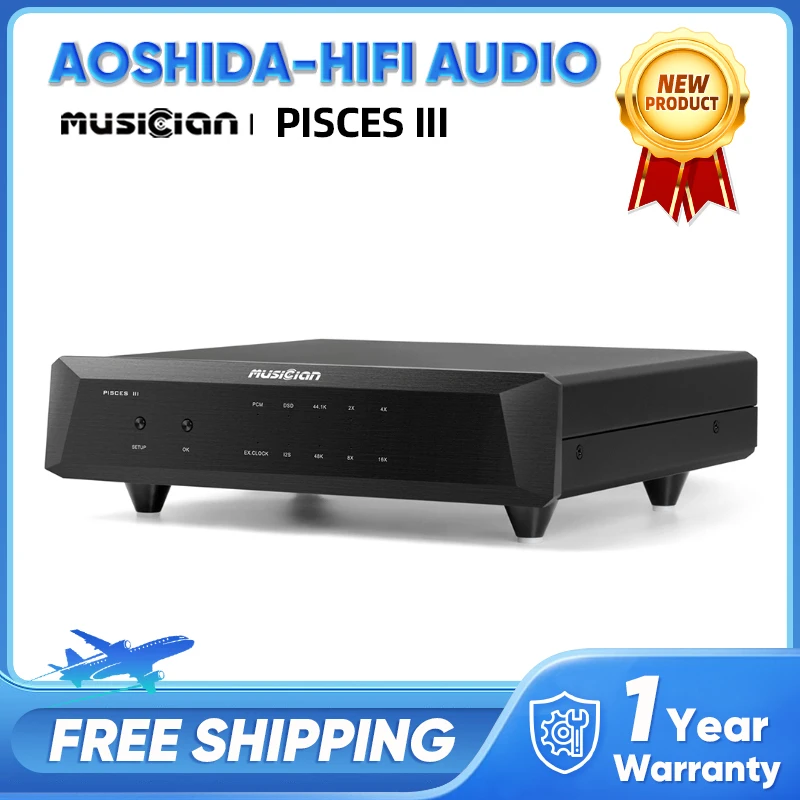 MUSICIAN PISCES III HIFI Digital Interface I2S Accurate FEMTO Clock TOCX ARM STM32F446 24Bit 768KHZ DSD512 USB Interface PISCES3