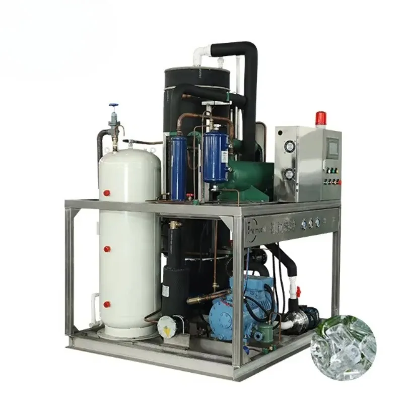 Commercial 5 Ton Ammonia Brine Block Ice Maker Industrial Ice Making Machine High Efficiency Cooling For Seafood Preservation
