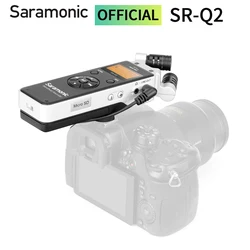 Saramonic SR-Q2M Handheld Audio Recorder with Built-in X/Y Stereo Microphone & LCD Display for Video ENG Filmmaking Podcasting