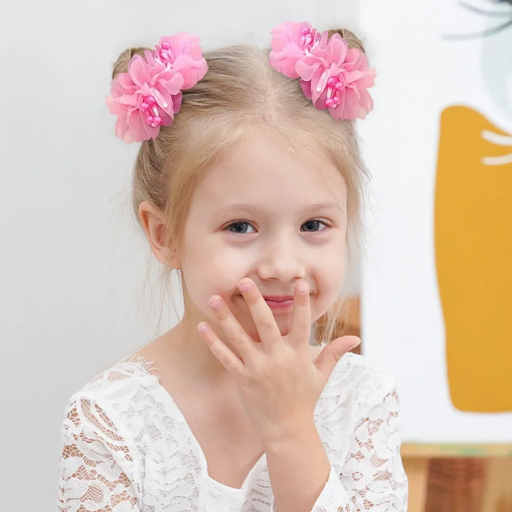 OPASKI DO WŁOSÓW Z WĘZEŁKAMI 2 SZT. Urocze, Słodkie Opaski Elastyczne do Codziennego Użytku, Wygodne i Modne Opaski dla Kobiet i Dziewcząt