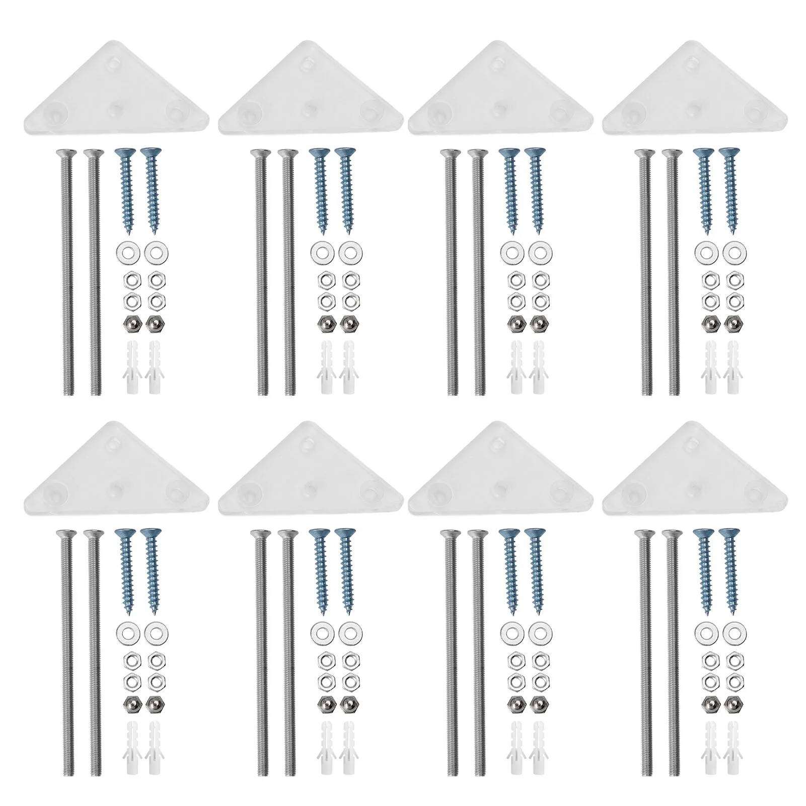 8 Packs Skateboard Wall Mount Acrylic Skateboard Wall Display Rack Storage Hanger for Horizontal and Vertical Use